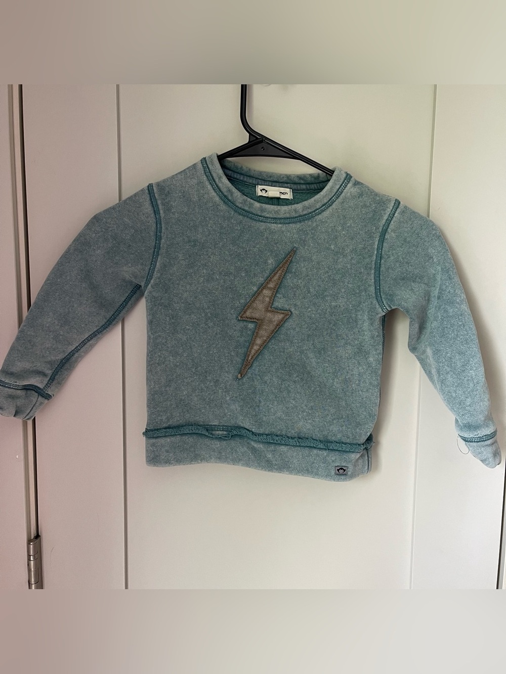 Appaman Boys Highland Sweatshirt 2T Lightning Boldt Distressed Crewneck